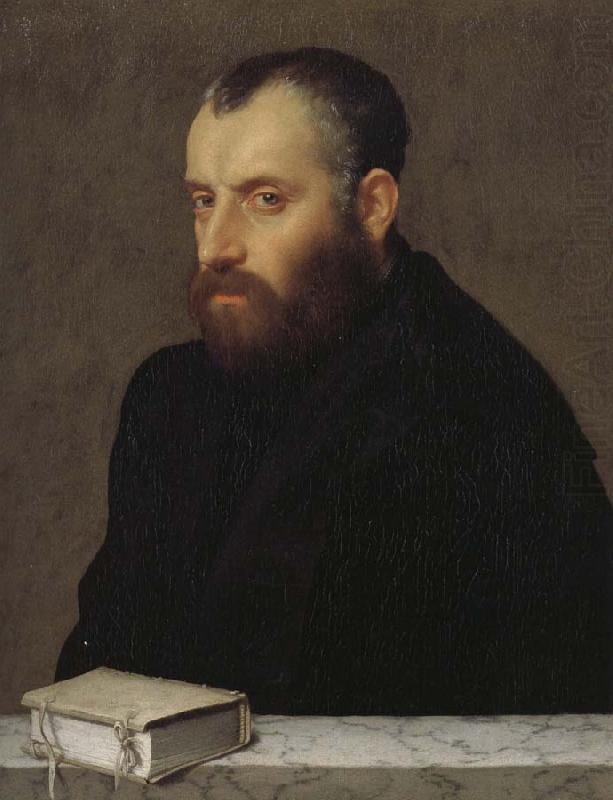 Giovanni Battista Moroni Has the book Portrait of a gentleman china oil painting image